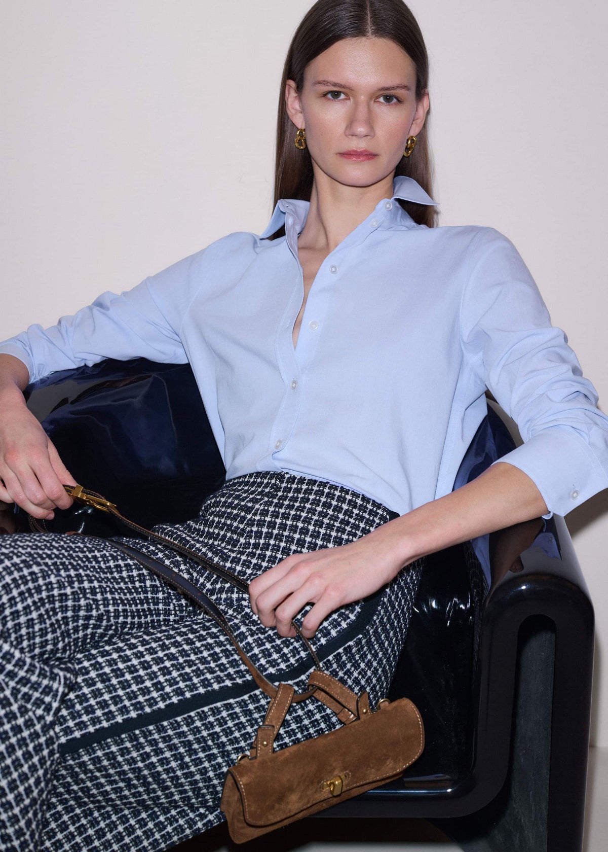 Blue Travel Layering Shirt | ME+EM Clothing