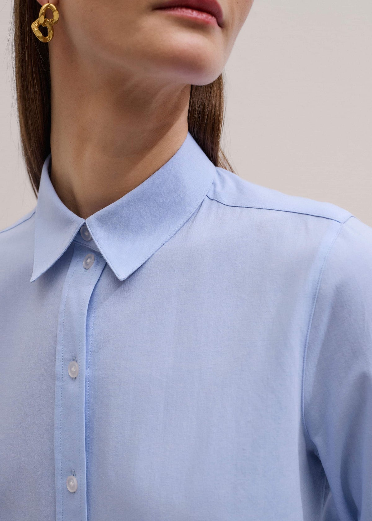 Blue Travel Layering Shirt | ME+EM Clothing