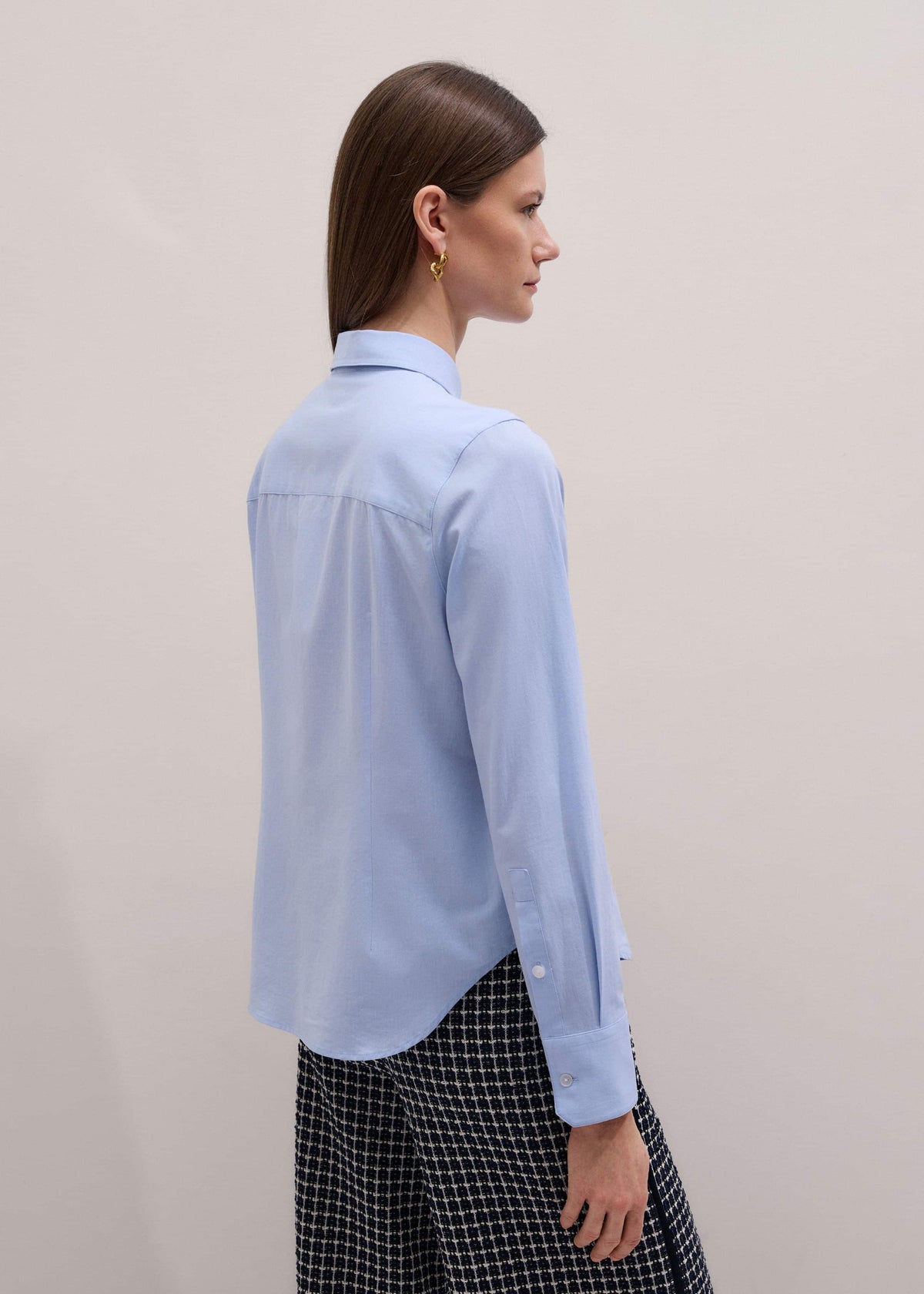 Blue Travel Layering Shirt | ME+EM Clothing
