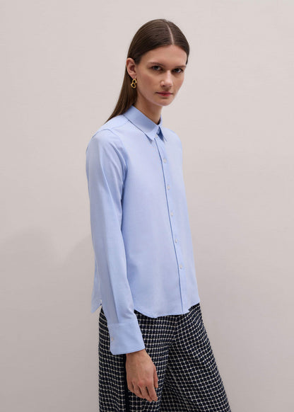 Blue Travel Layering Shirt | ME+EM Clothing