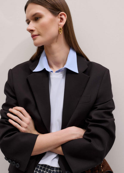 Blue Travel Layering Shirt | ME+EM Clothing