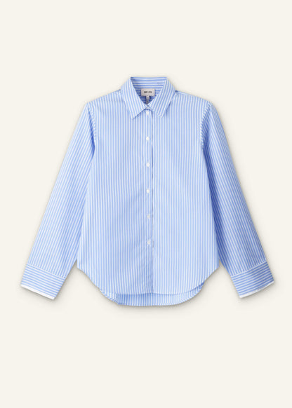 Blue Double Cuff Relaxed Forever Shirt | ME+EM Clothing