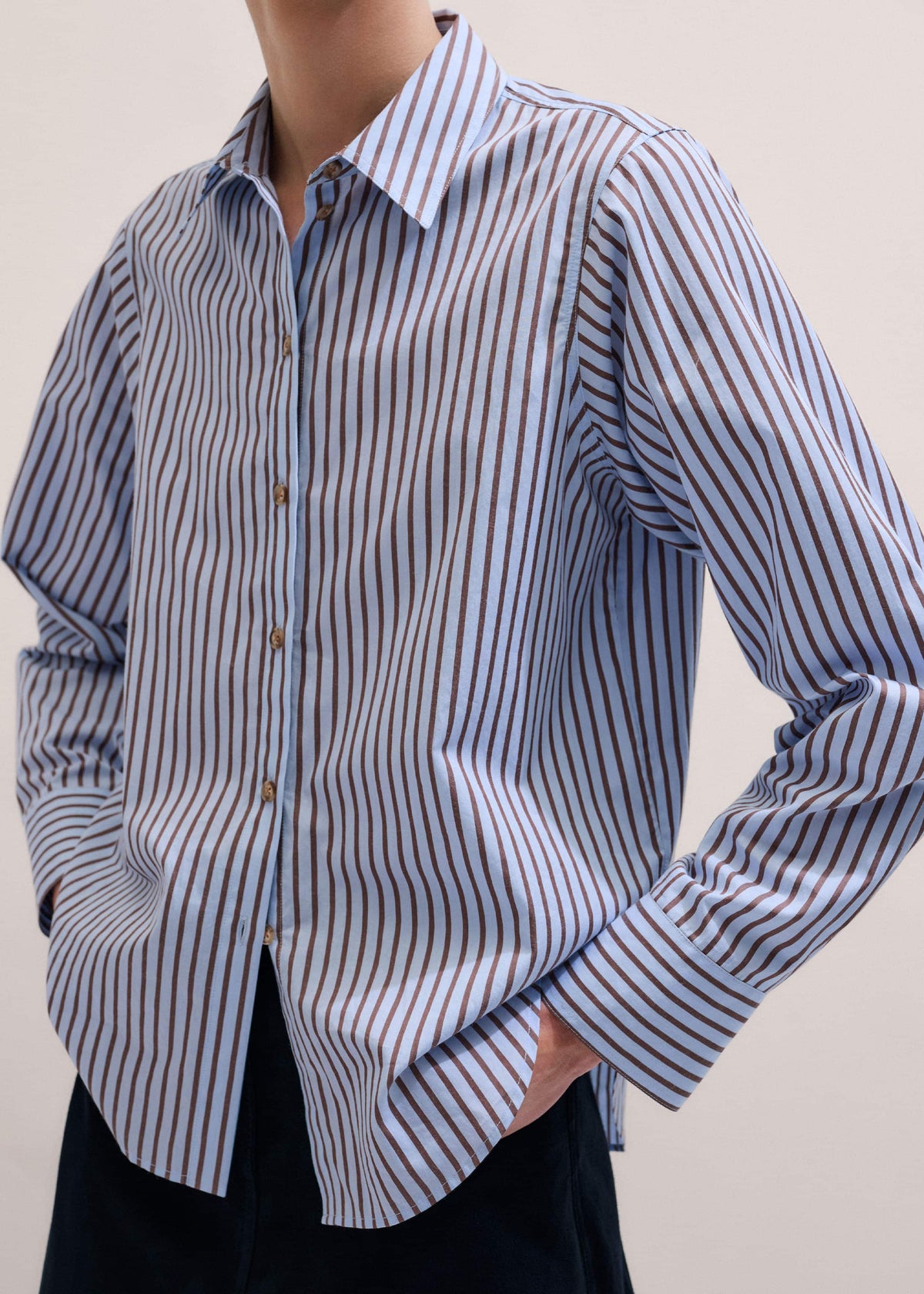 Blue Stripe Relaxed Forever Shirt | ME+EM Clothing