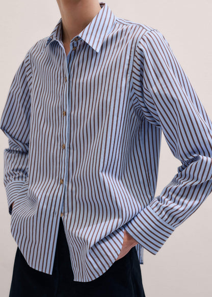 Blue Stripe Relaxed Forever Shirt | ME+EM Clothing