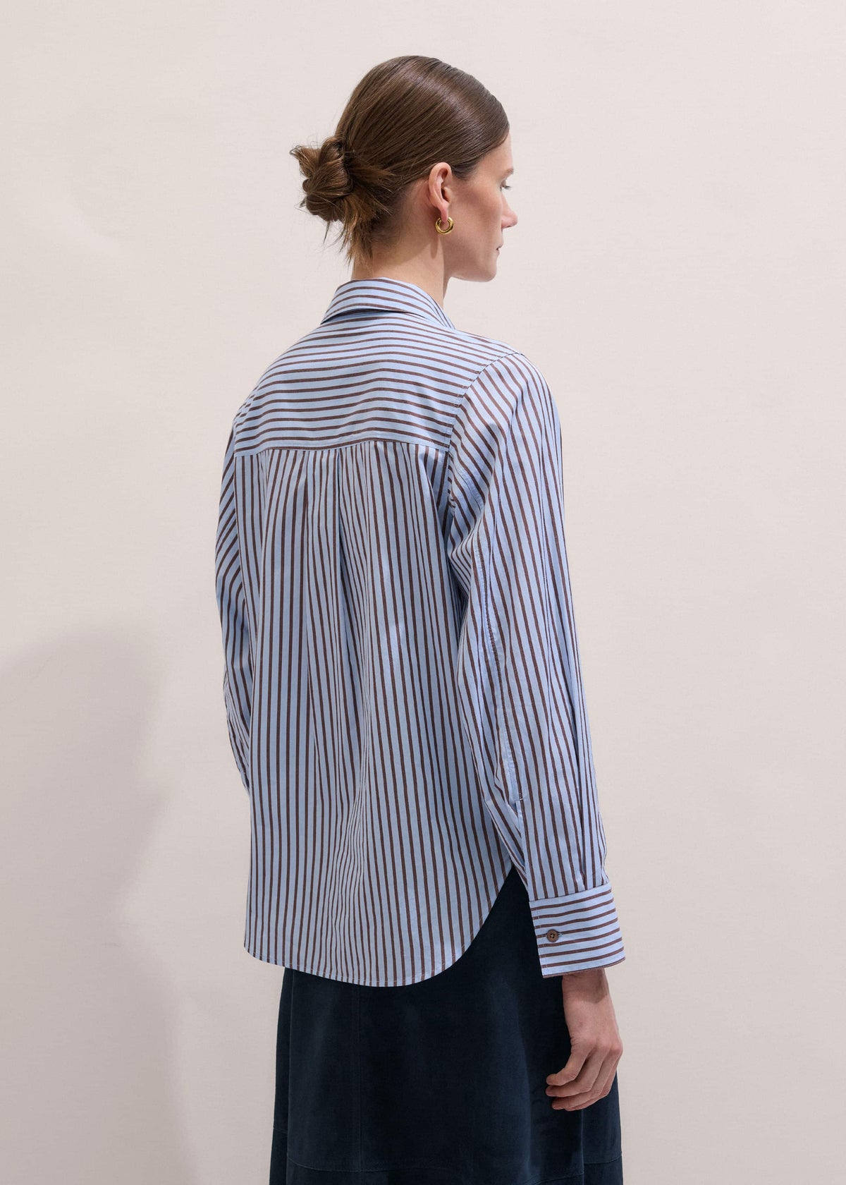 Blue Stripe Relaxed Forever Shirt | ME+EM Clothing