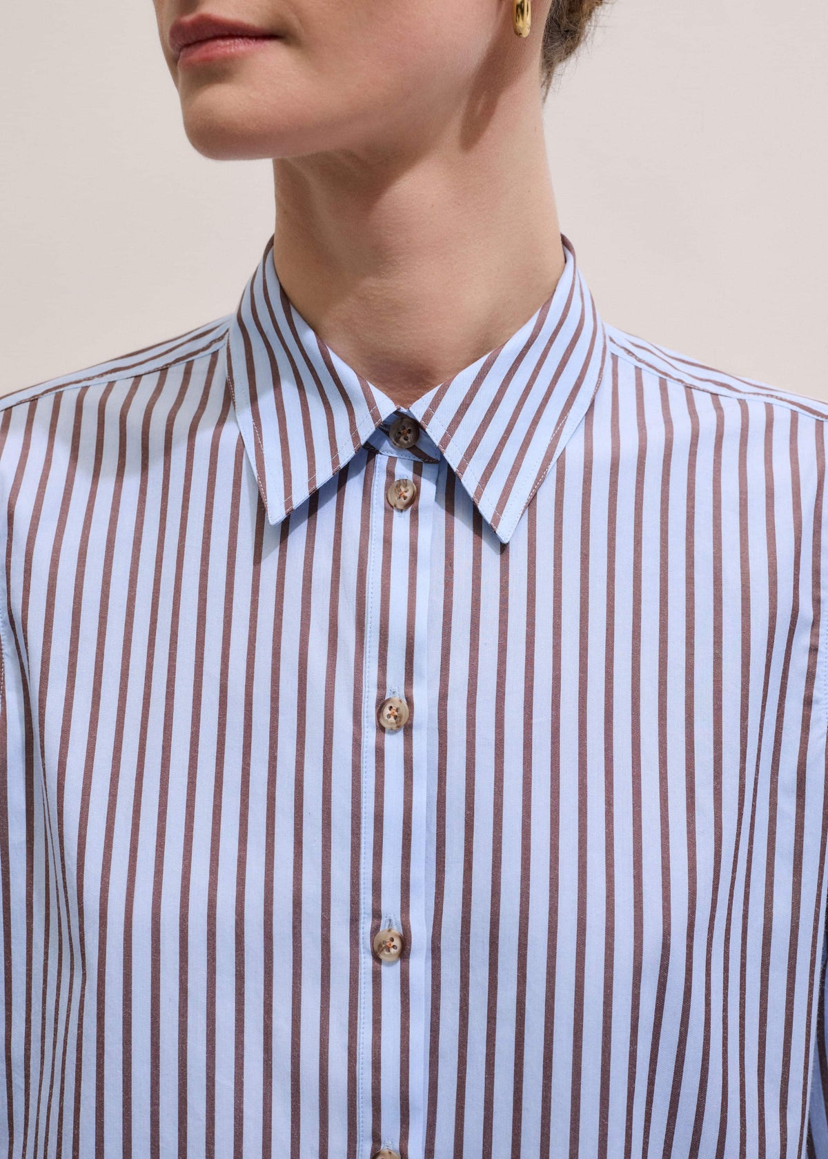 Blue Stripe Relaxed Forever Shirt | ME+EM Clothing