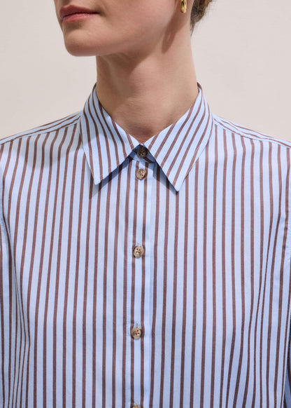 Blue Stripe Relaxed Forever Shirt | ME+EM Clothing