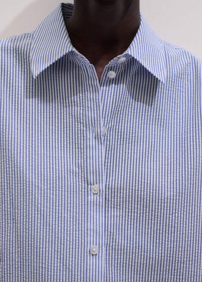 Blue Stripe Relaxed Forever Shirt | ME+EM Clothing