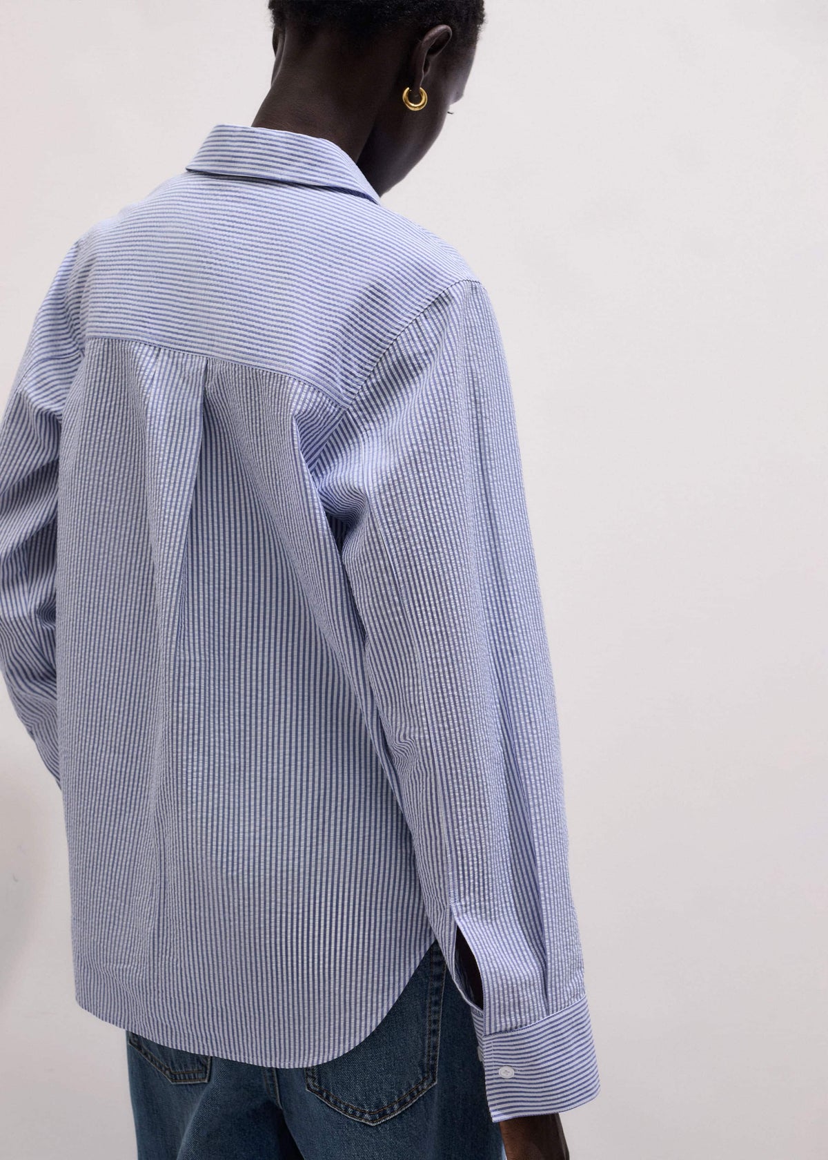 Blue Stripe Relaxed Forever Shirt | ME+EM Clothing