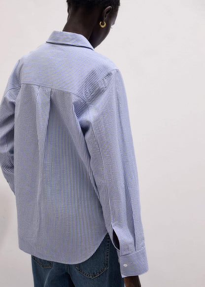 Blue Stripe Relaxed Forever Shirt | ME+EM Clothing