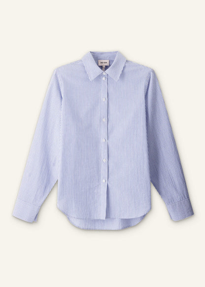 Blue Stripe Relaxed Forever Shirt | ME+EM Clothing