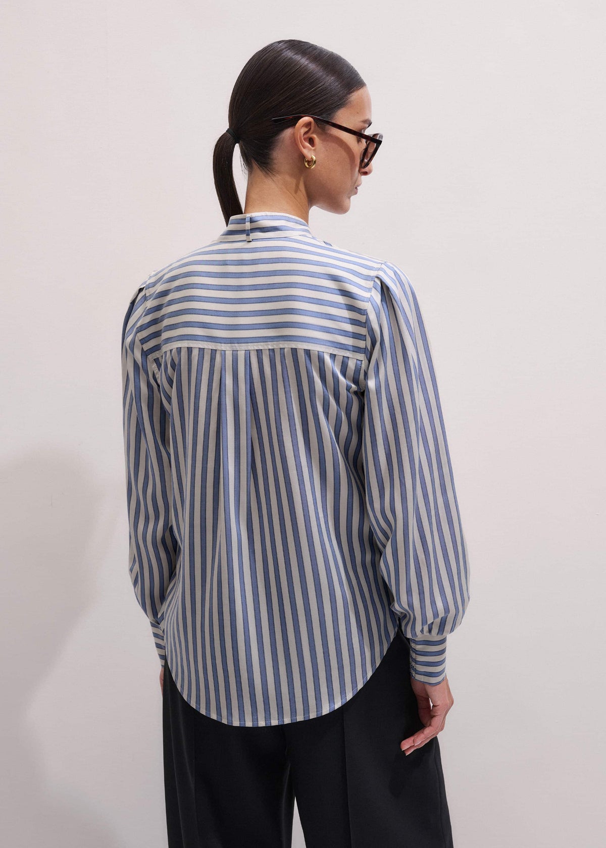 Blue Soft Stripe Shirt + Neck Tie | ME+EM Clothing
