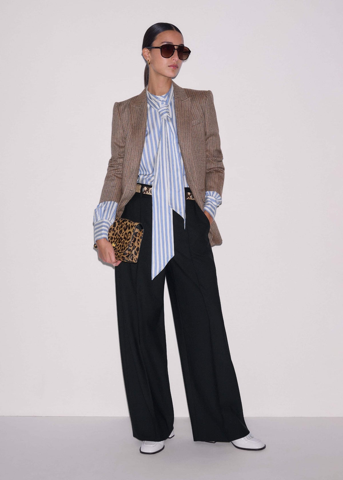 Blue Soft Stripe Shirt + Neck Tie | ME+EM Clothing