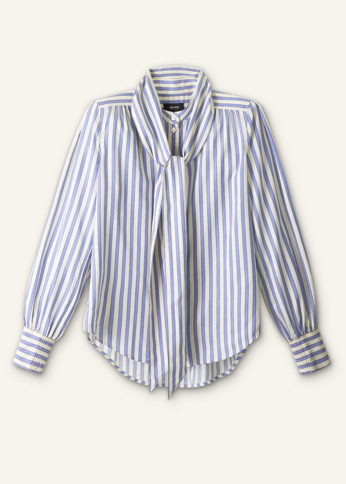 Blue Soft Stripe Shirt + Neck Tie | ME+EM Clothing