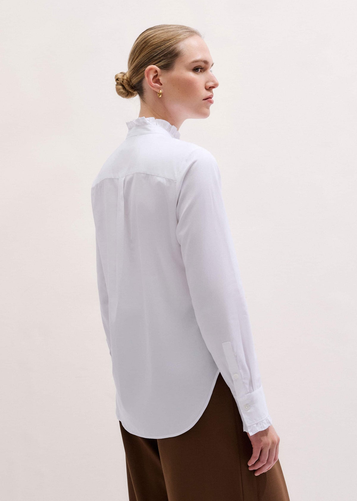White Impossibly Soft Feminine Shirt | ME+EM Clothing