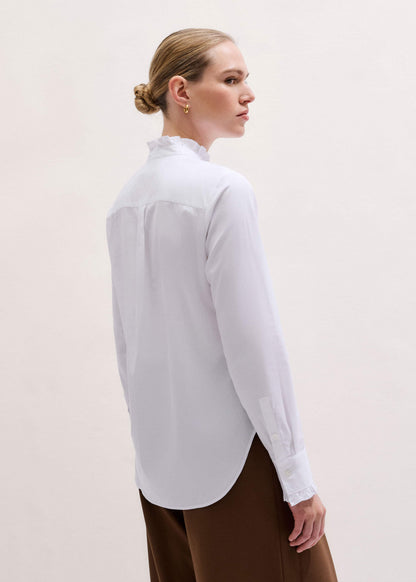 White Impossibly Soft Feminine Shirt | ME+EM Clothing