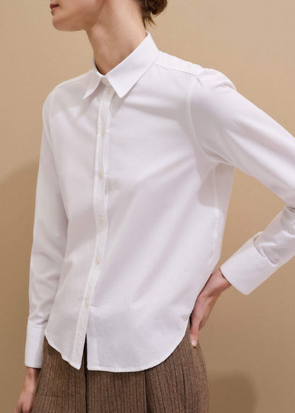 White Travel Layering Shirt | ME+EM Clothing