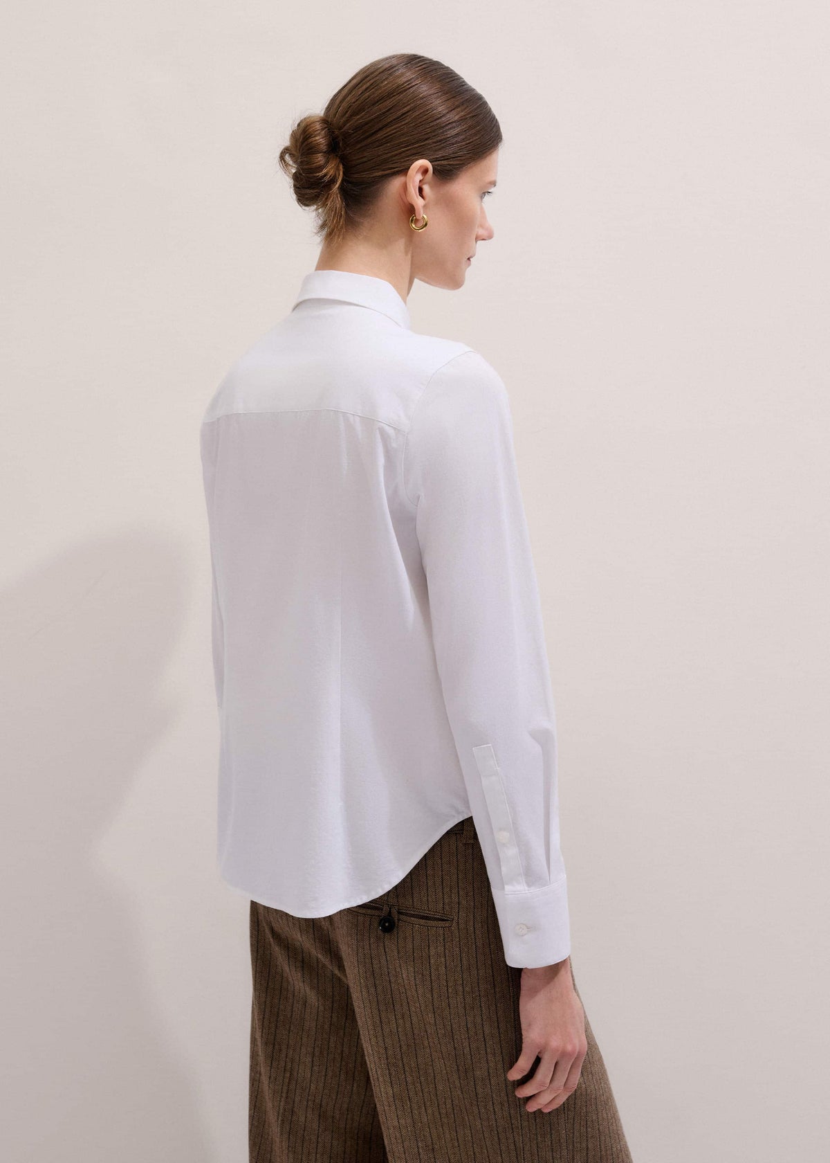 White Travel Layering Shirt | ME+EM Clothing