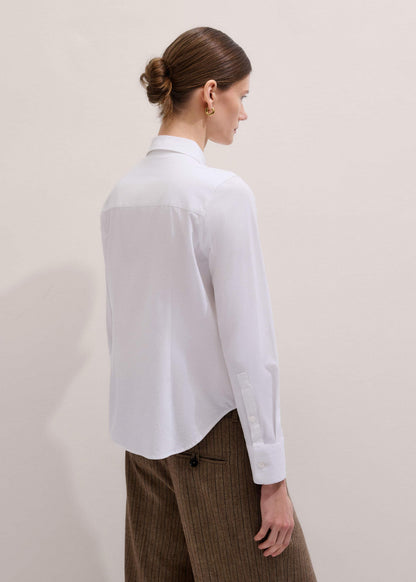White Travel Layering Shirt | ME+EM Clothing