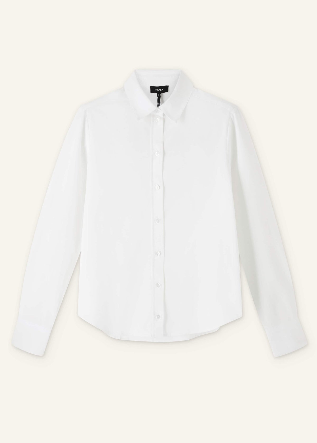 White Travel Layering Shirt | ME+EM Clothing