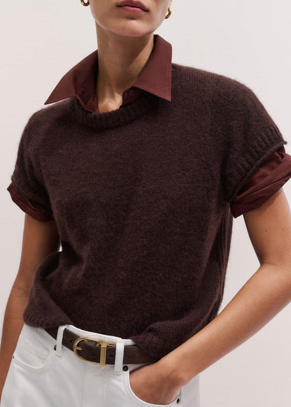 Cinnamon Brown Turn-Up Cuff Shirt | ME+EM Clothing