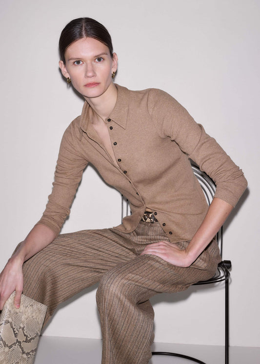 Brown Ultimate Rib Shirt | ME+EM Clothing