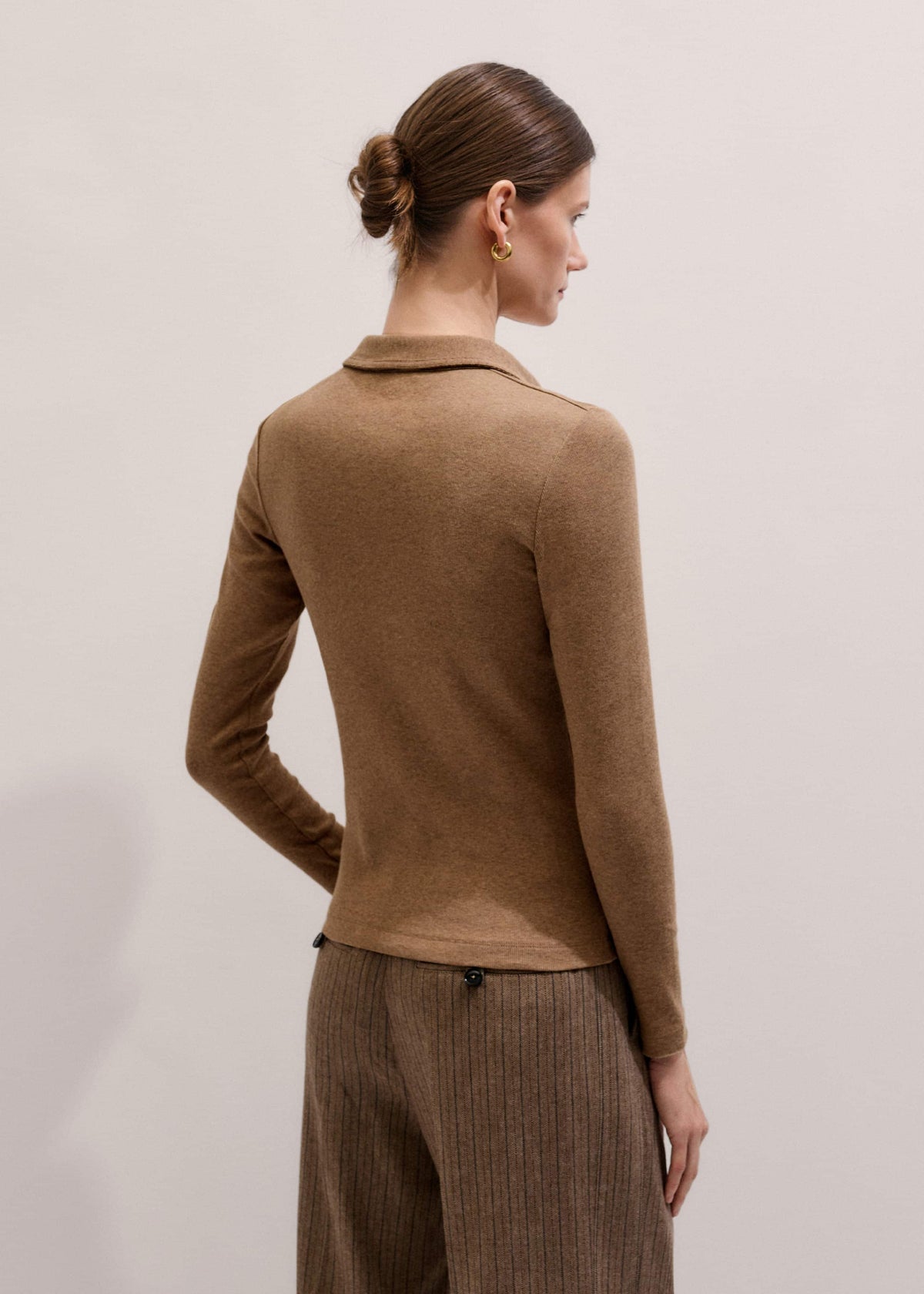 Brown Ultimate Rib Shirt | ME+EM Clothing