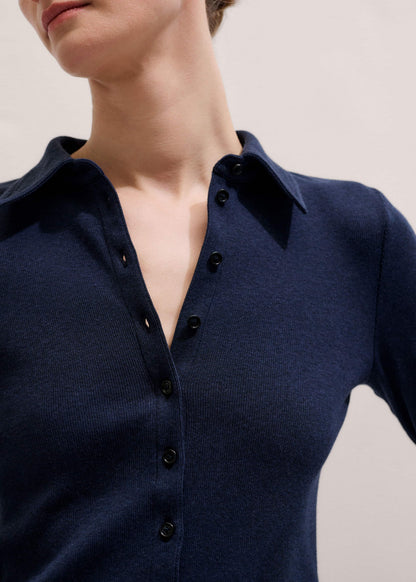 Navy Perfect Basic Shirt | ME+EM Clothing
