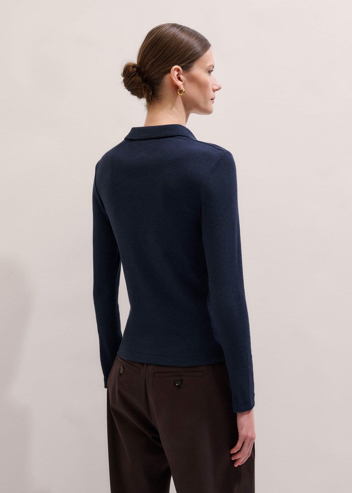Navy Perfect Basic Shirt | ME+EM Clothing