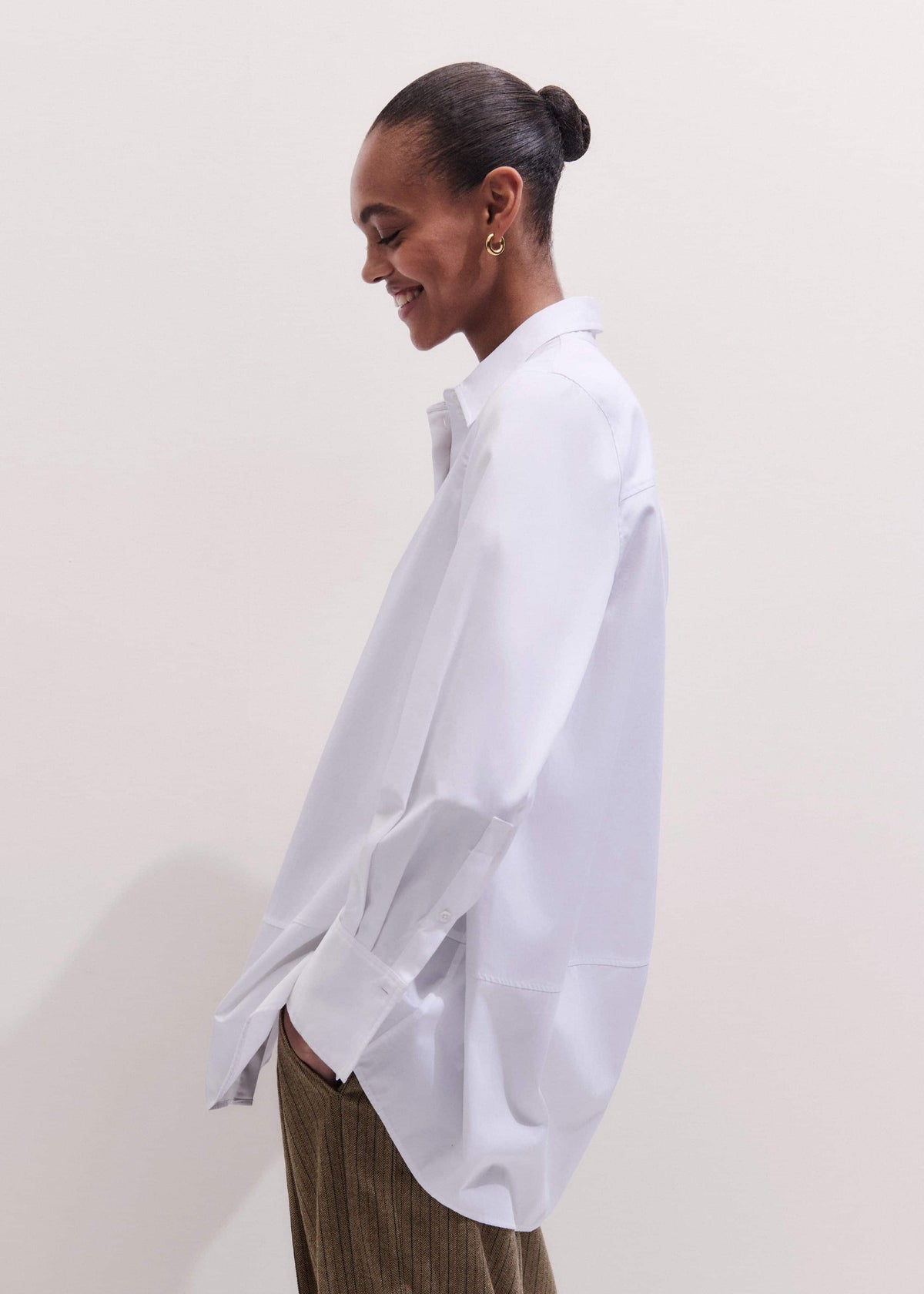 White Clever Oversized Shirt | ME+EM Clothing