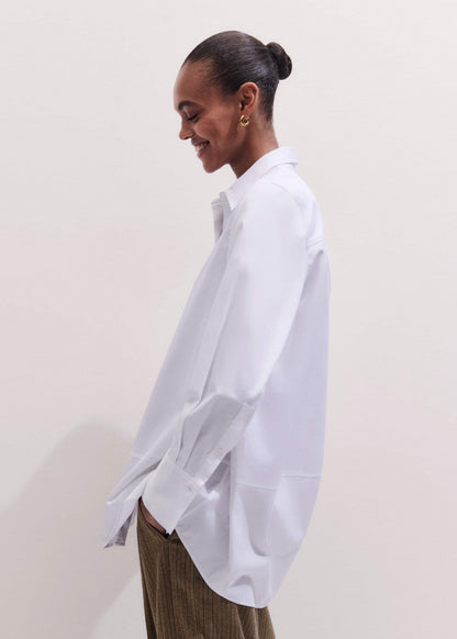 White Clever Oversized Shirt | ME+EM Clothing