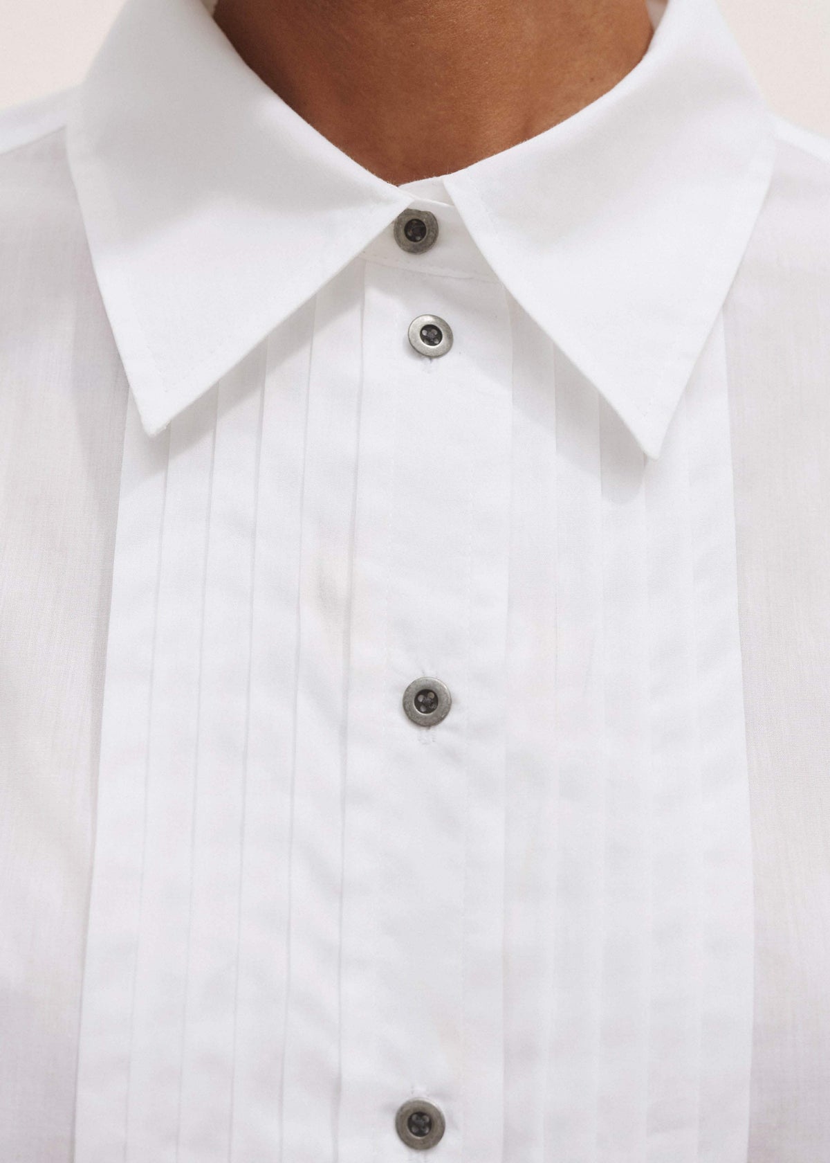 White Relaxed Tux Shirt | ME+EM Clothing