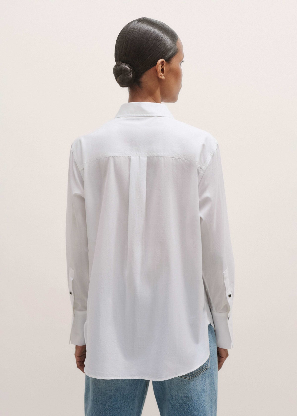 White Relaxed Tux Shirt | ME+EM Clothing