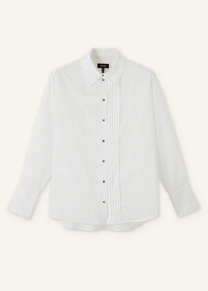 White Relaxed Tux Shirt | ME+EM Clothing