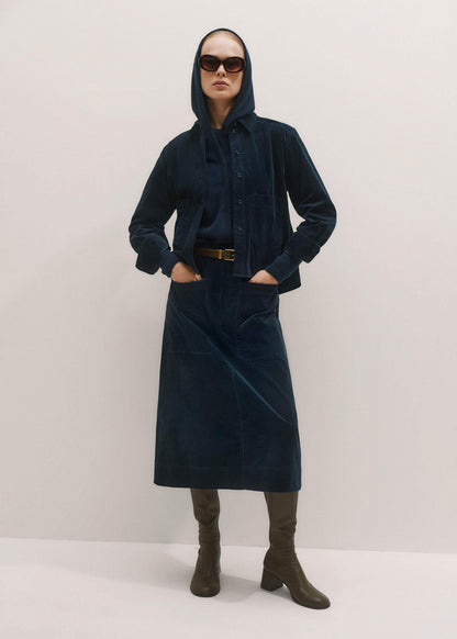 Navy Boxy Shacket | ME+EM Clothing
