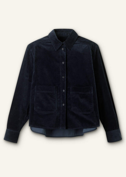 Navy Boxy Shacket | ME+EM Clothing