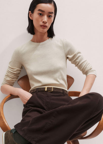 Cream Perfect Basic Top | ME+EM Clothing