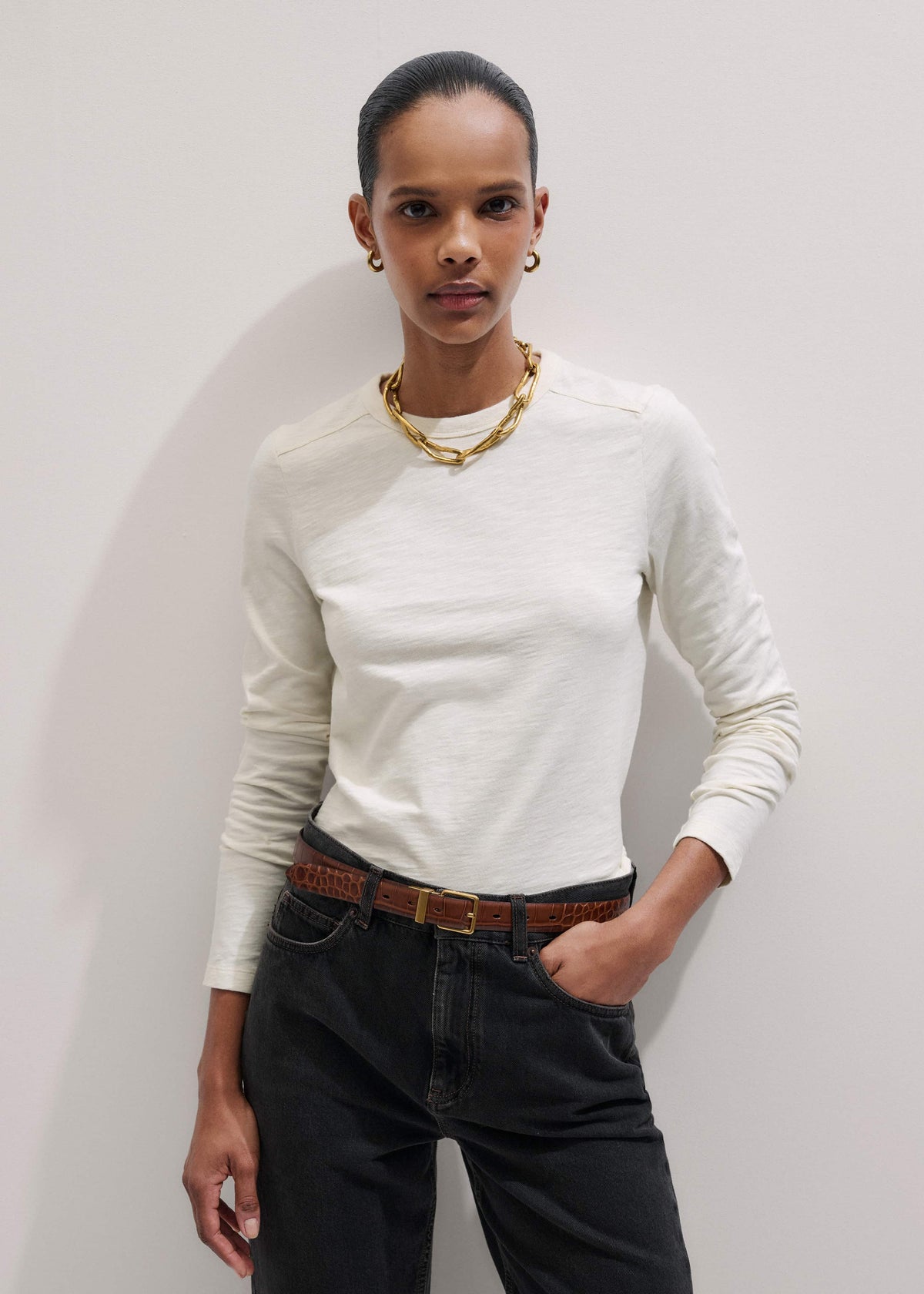 Cream Warm Touch Top | ME+EM Clothing
