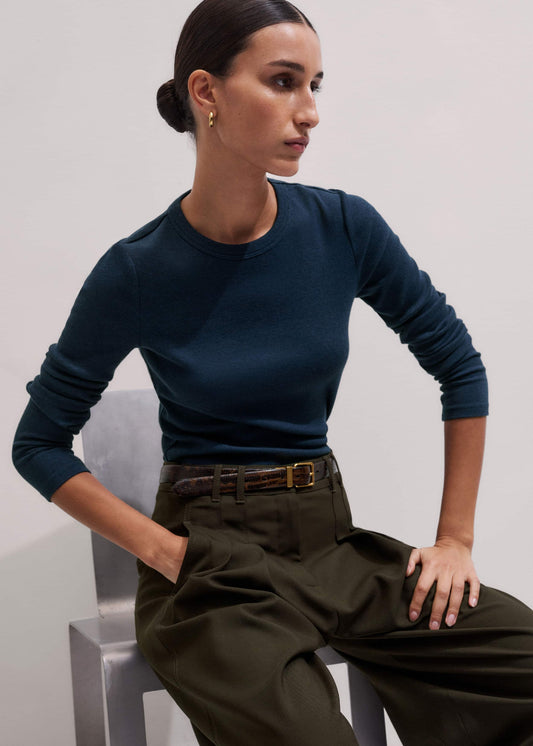Navy Perfect Basic Top | ME+EM Clothing