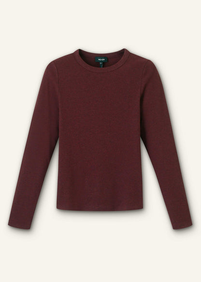 Red Cotton Rib Perfect Basic Top | ME+EM Clothing
