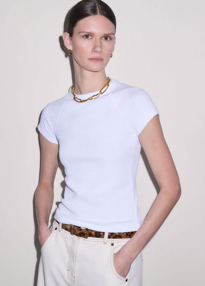 White Ultimate Raglan Tee | ME+EM Clothing