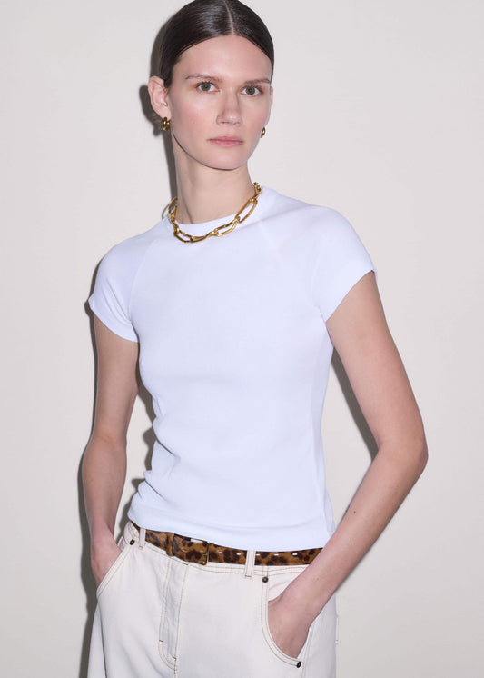 White Ultimate Raglan Tee | ME+EM Clothing