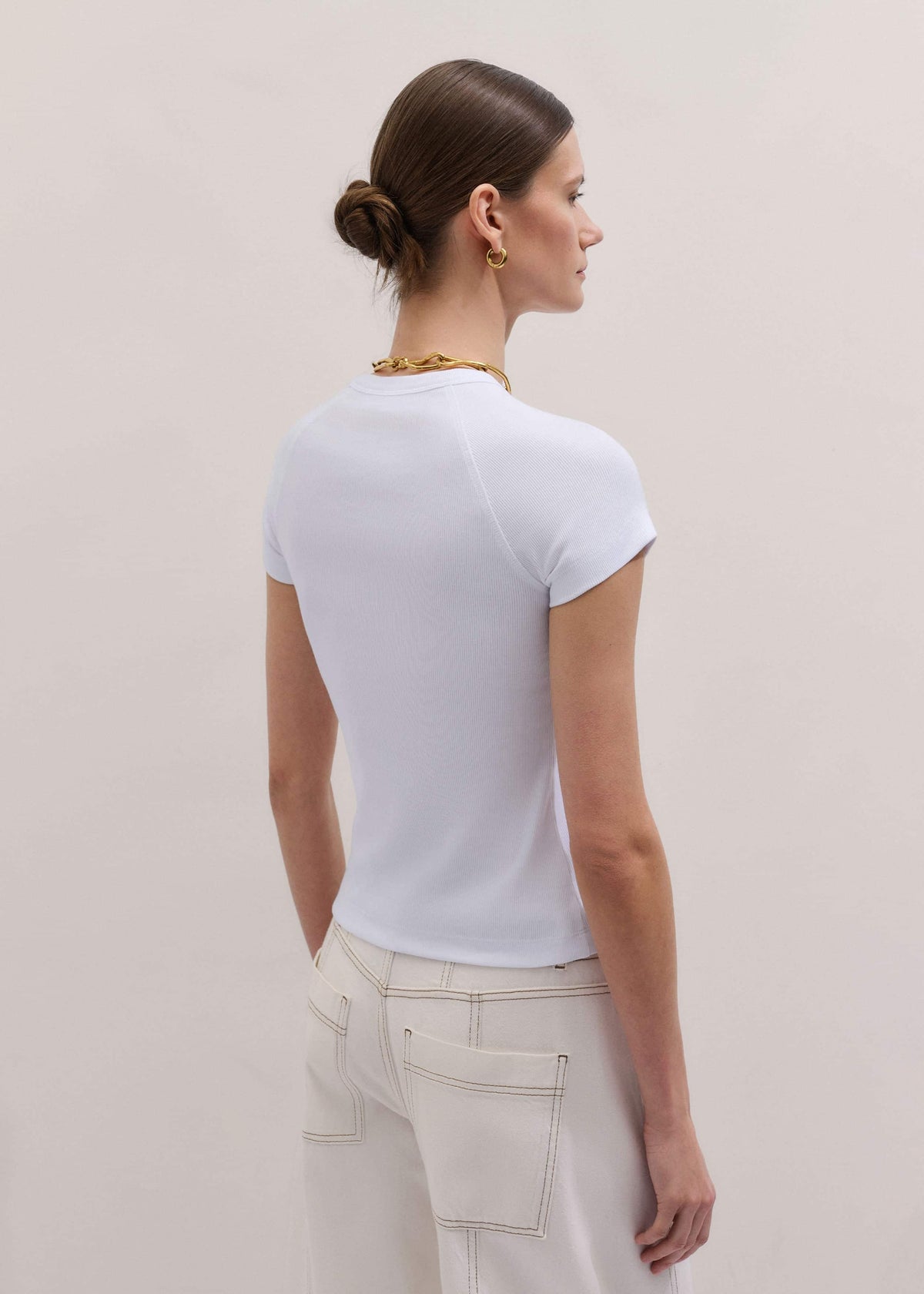White Ultimate Raglan Tee | ME+EM Clothing