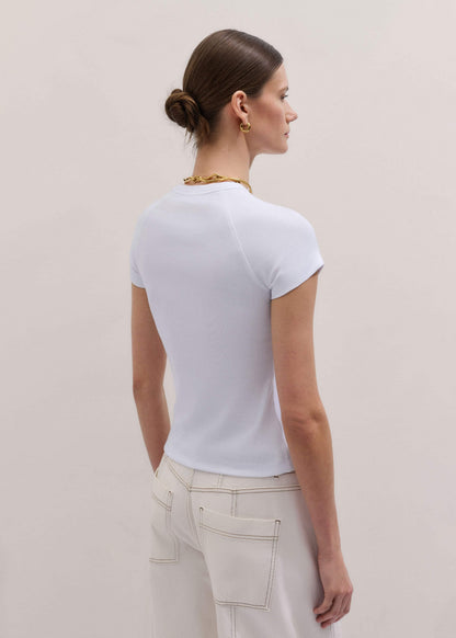 White Ultimate Raglan Tee | ME+EM Clothing