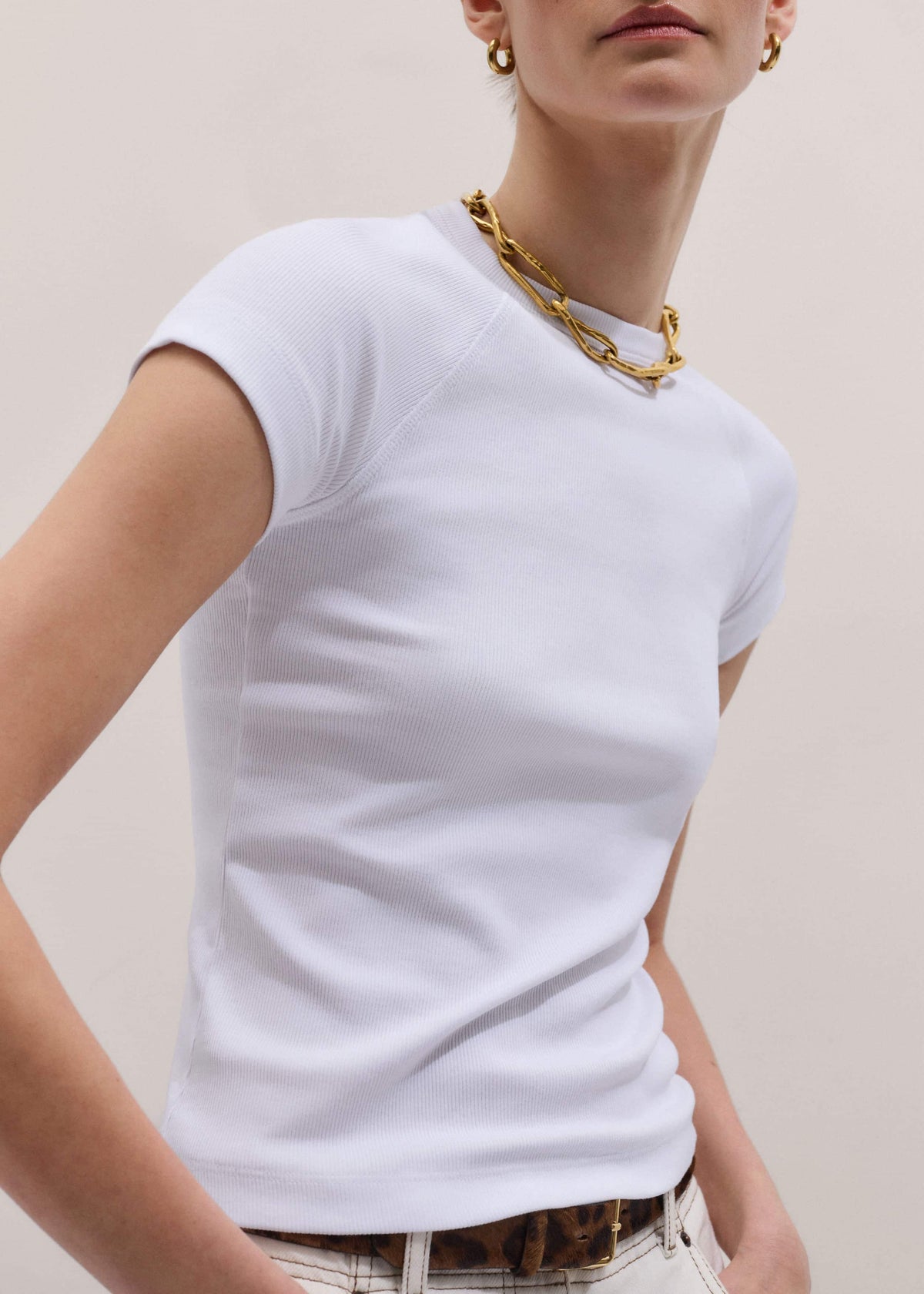 White Ultimate Raglan Tee | ME+EM Clothing