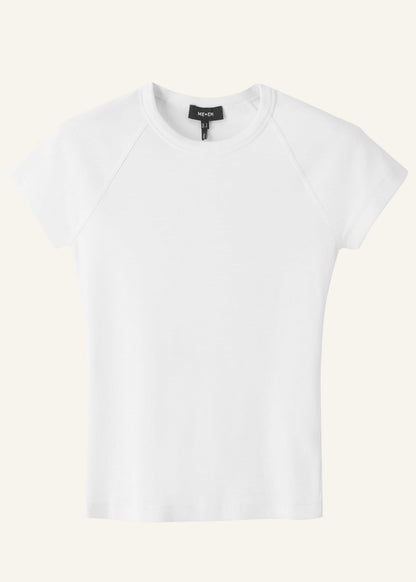 White Ultimate Raglan Tee | ME+EM Clothing