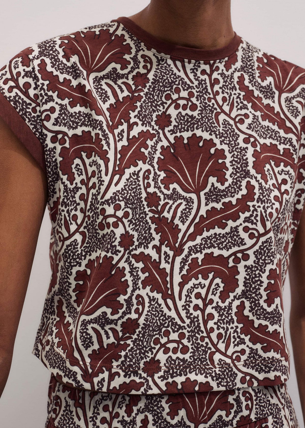 Cinnamon Rising Wildflowers Relaxed Crop Tee | ME+EM Clothing