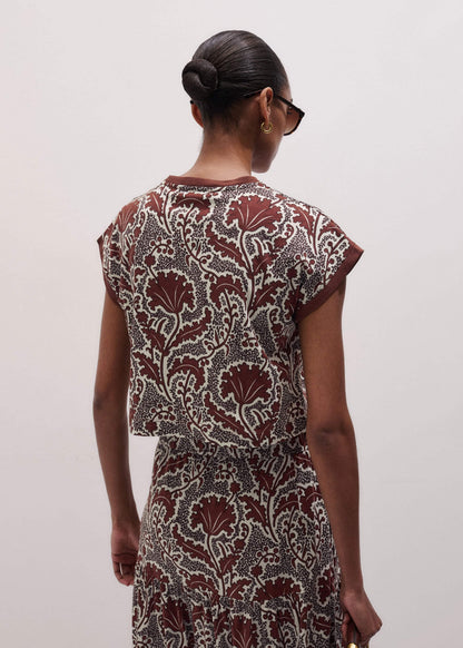 Cinnamon Rising Wildflowers Relaxed Crop Tee | ME+EM Clothing