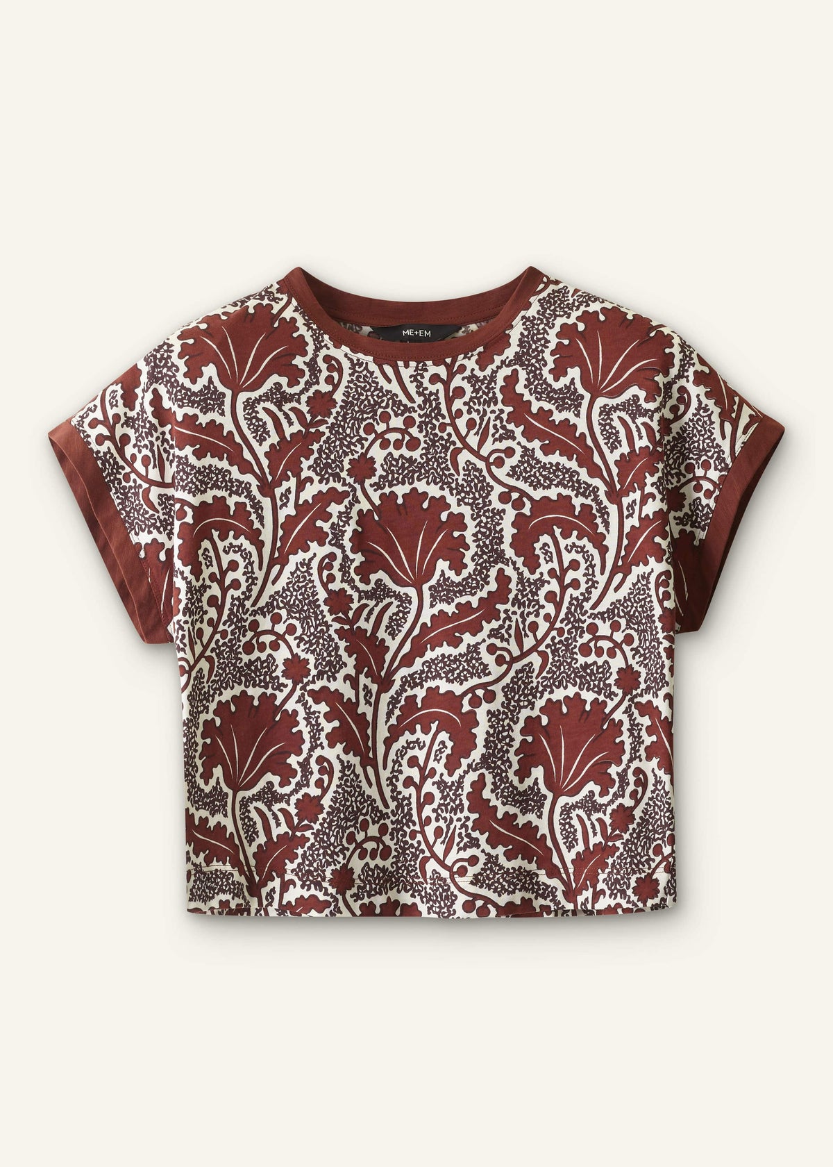 Cinnamon Rising Wildflowers Relaxed Crop Tee | ME+EM Clothing