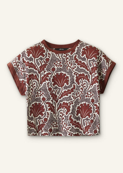Cinnamon Rising Wildflowers Relaxed Crop Tee | ME+EM Clothing